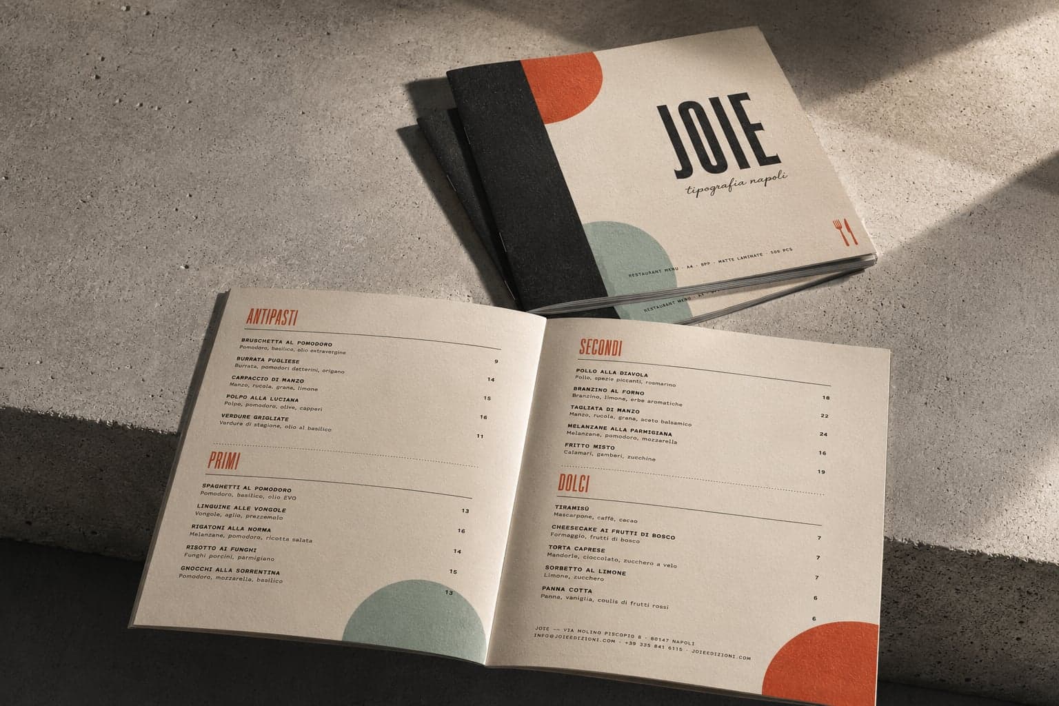 Menu Ristorante