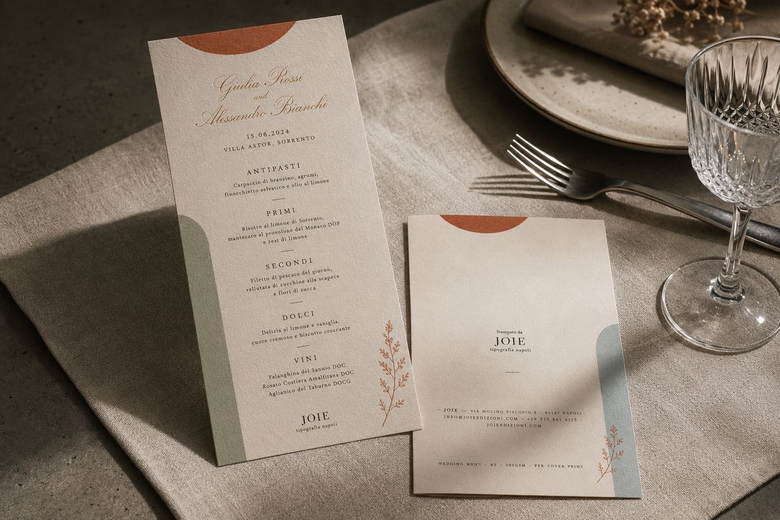 Menu Matrimonio